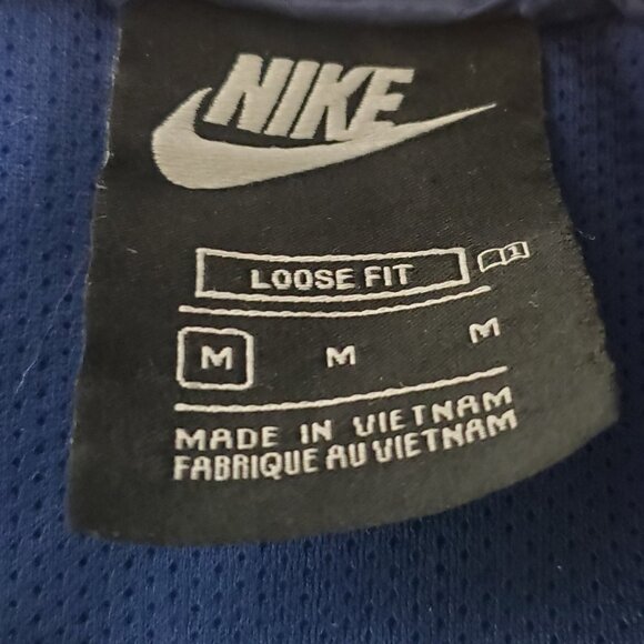 Nike Children's Blue Jacket with Logo - Loose Fit - Size Medium - Picture 6 of 6